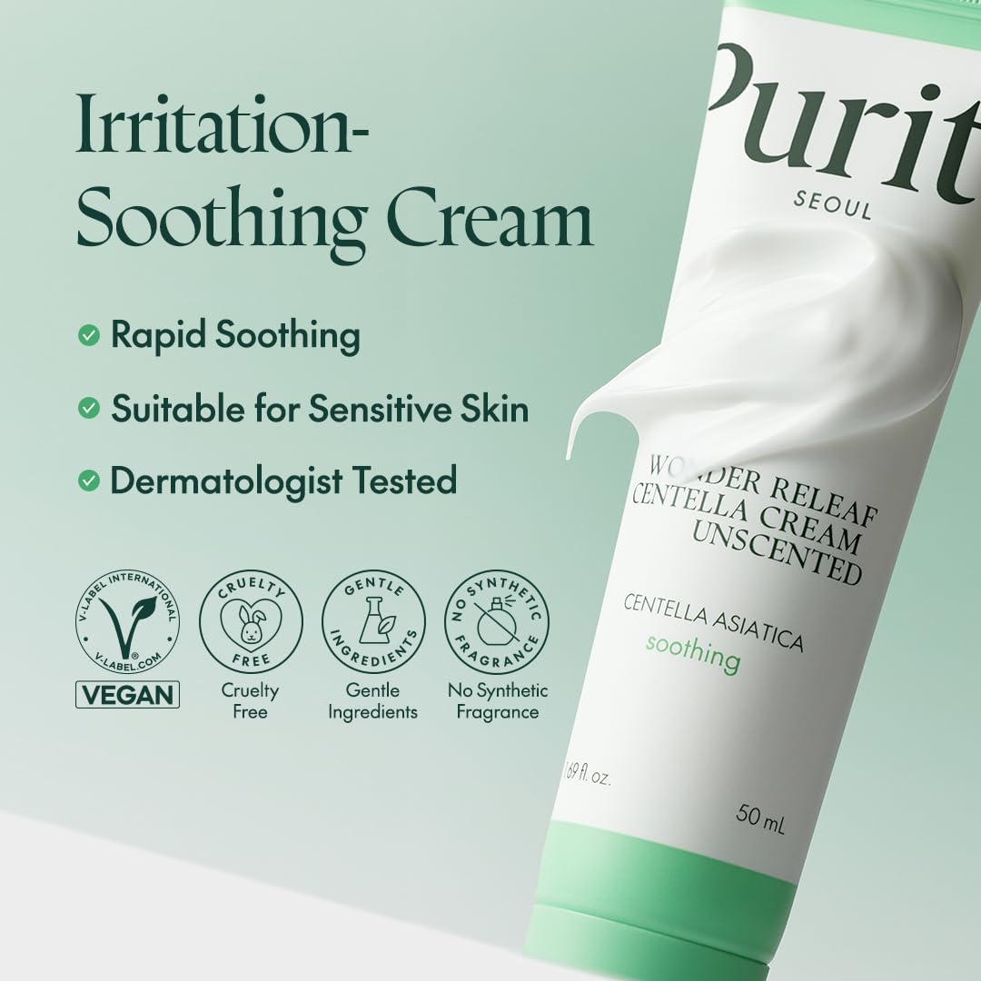 Pot de crème Purito Centella sans parfum prêt à l'emploi