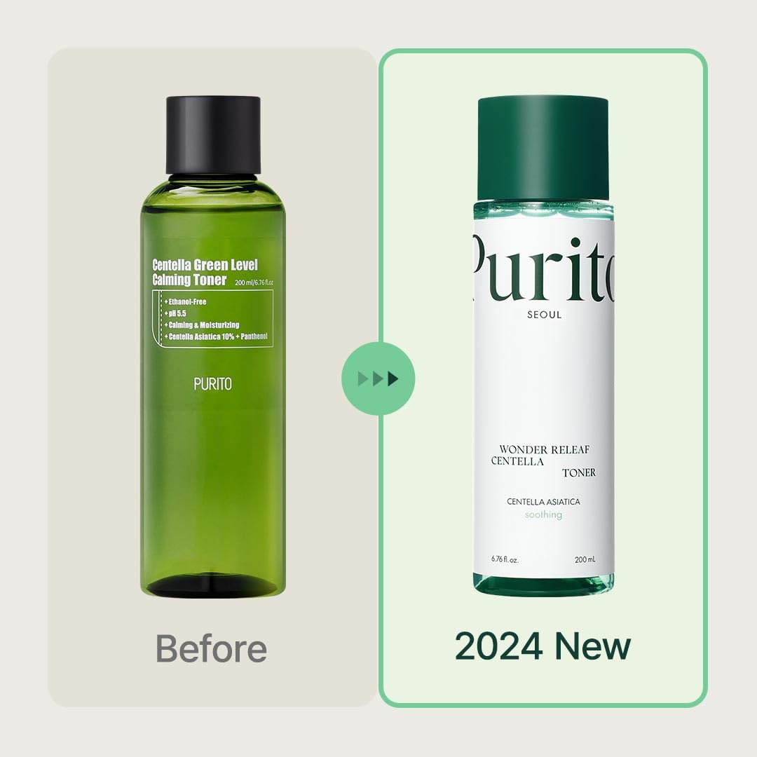 Purito Centella Toner, application-peau, apaise irritations et rougeurs