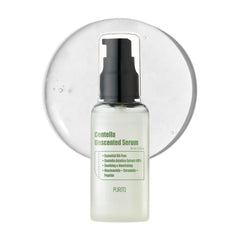 Sérum PURITO Centella Unscented dans sa bouteille, apaisement pour peaux sensibles.