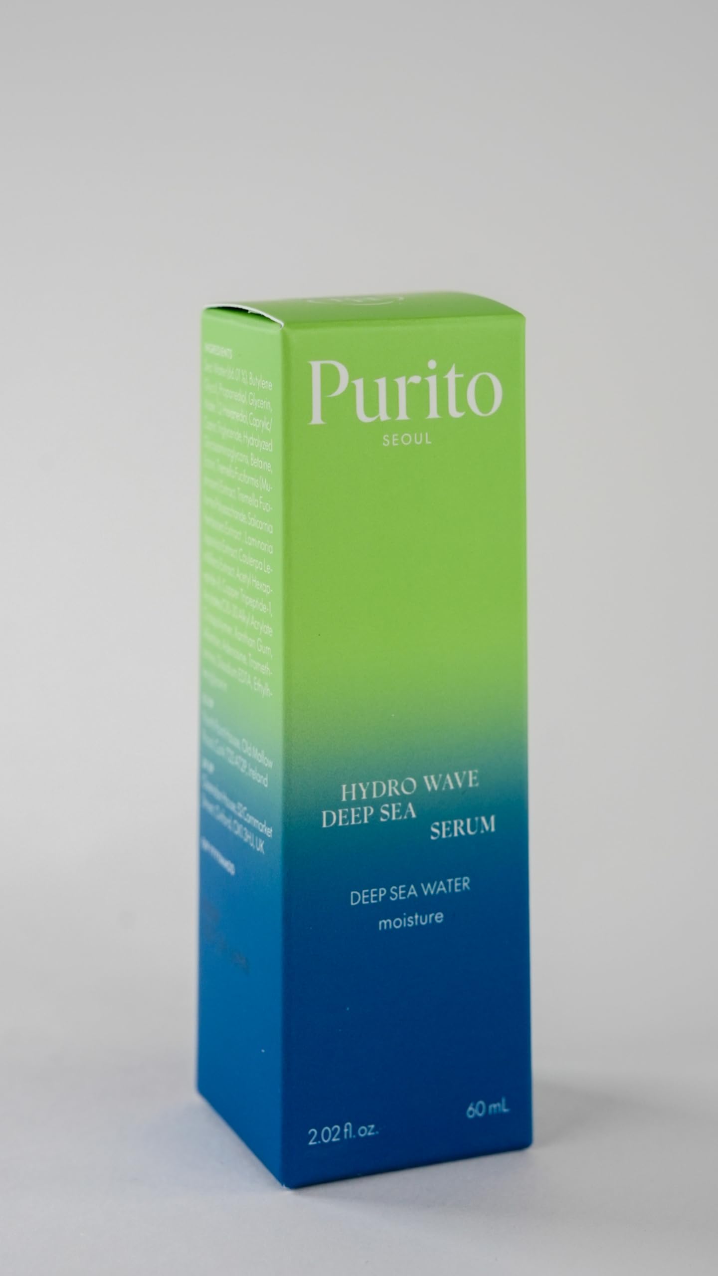 PURITO Deep Sea Serum : formule non grasse adaptée aux peaux grasses et mixtes.