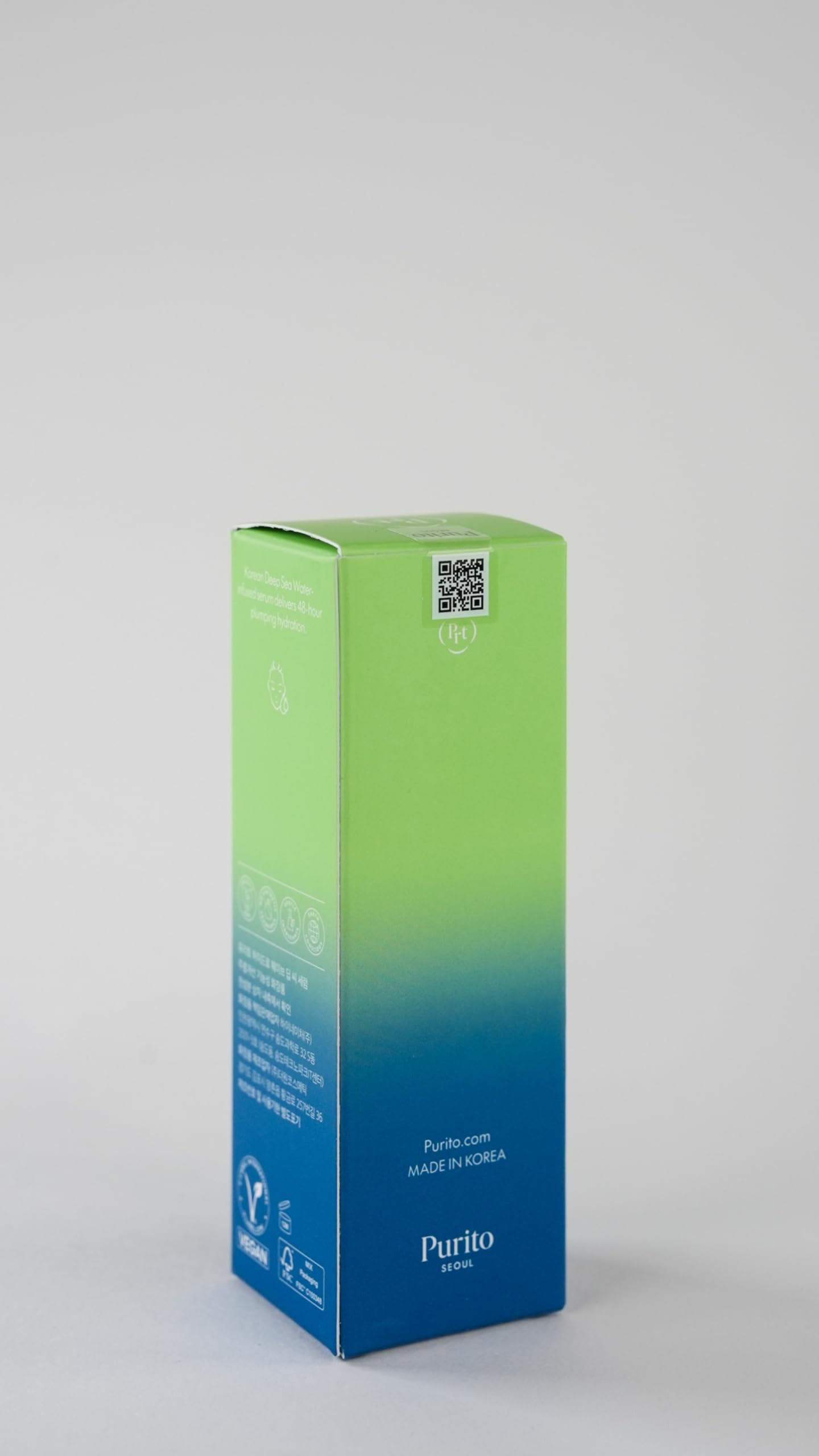 PURITO Deep Sea Serum : application facile, routine quotidienne sans sensation grasse.