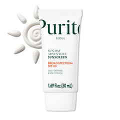 Purito sunscreen SPF 50 bottle with ultra-smooth texture for instant absorption