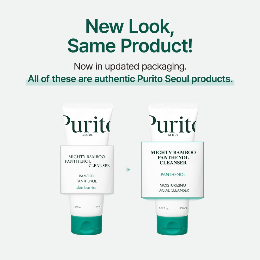 Purito nettoyant visage — application matin et soir, pour une peau claire et rafraîchie.