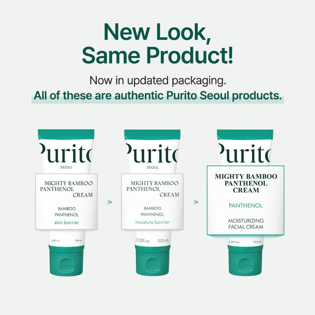 PURITO Panthenol 10% Post-Acné Cream — application en massage pour un teint uniforme