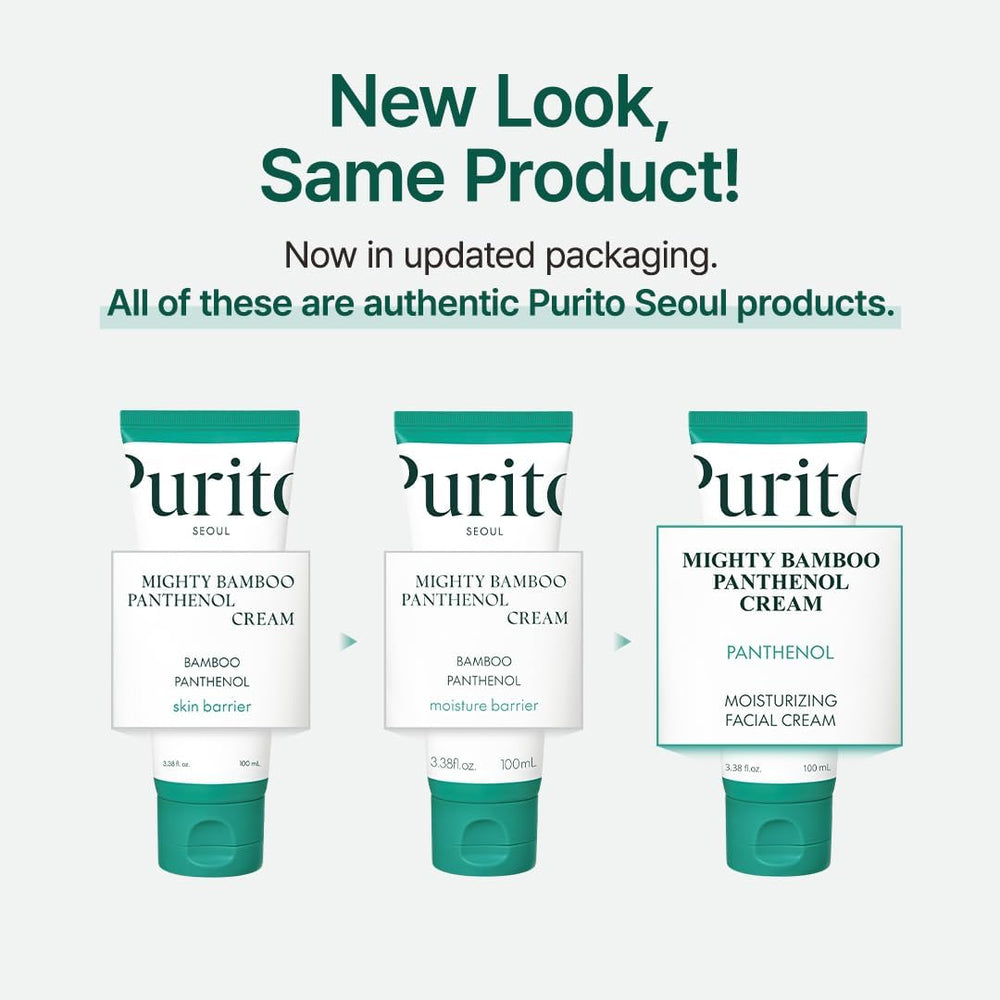 PURITO Panthenol 10% Post-Acné Cream — application en massage pour un teint uniforme