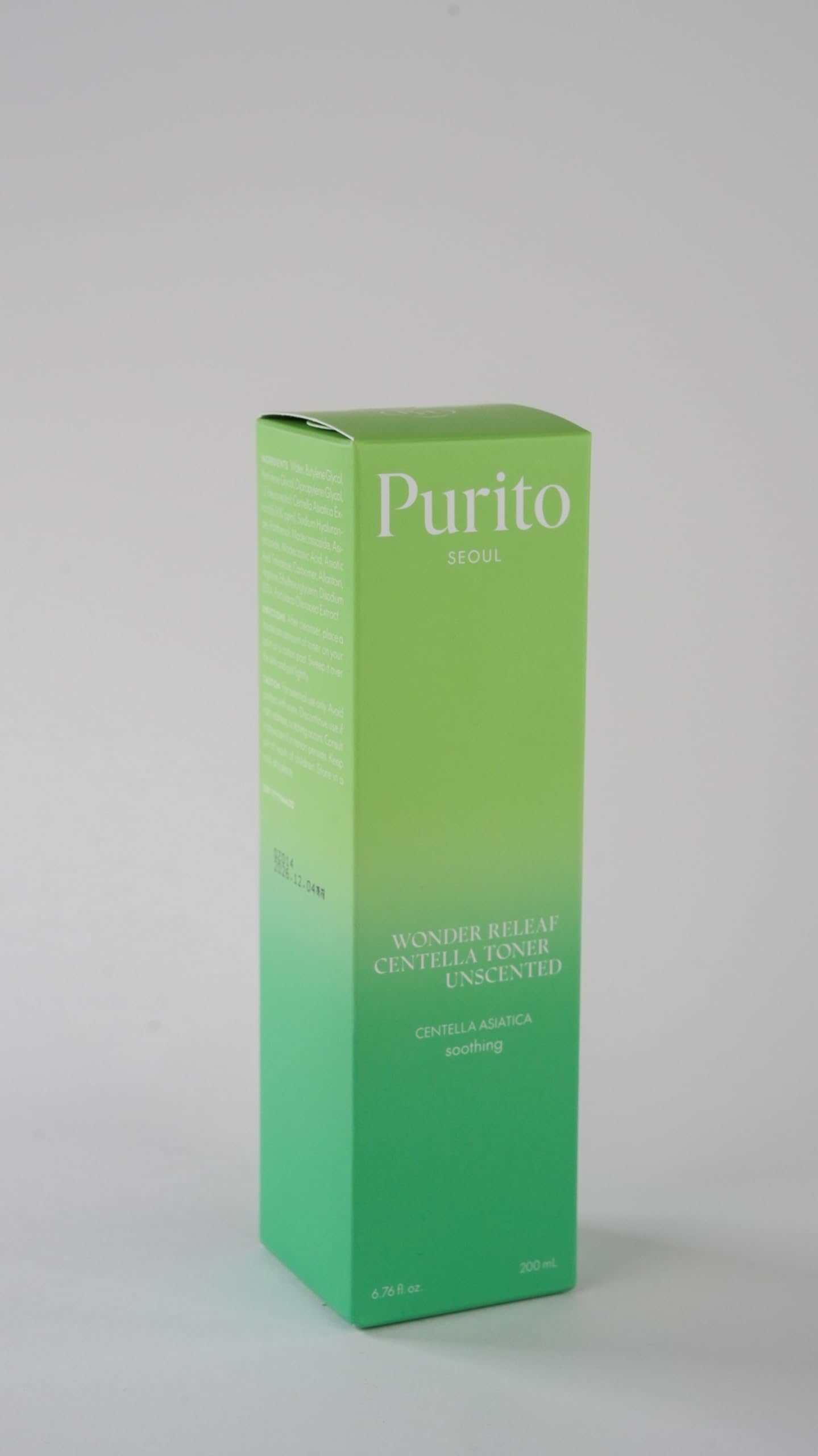 Purito Seoul Wonder Releaf Toner : pratique quotidienne pour une peau confortable et rafraîchie.