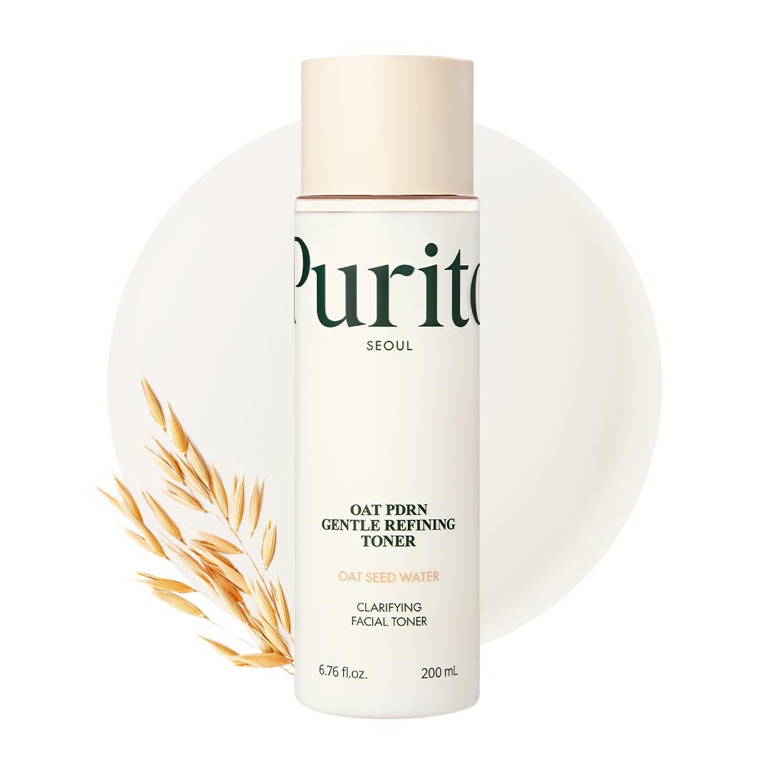 Purito tonique avoine PDRN — bouteille claire et hydratation douce pour peau sensible.