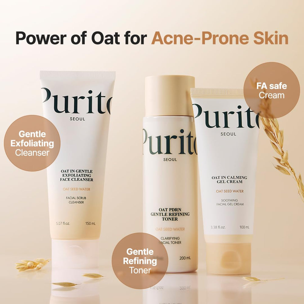 Purito tonique avoine PDRN — formule vegan sans parfum adaptée à tous types de peau.