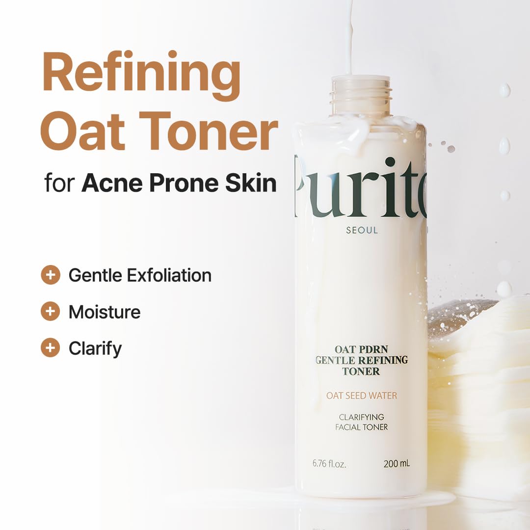 Purito tonique avoine PDRN — texture légère facilitant l’utilisation quotidienne.