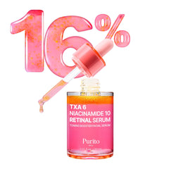 Purito TXA6 Niacinamide Rétinal Serum bouteille: éclairer le teint et réduire les taches.