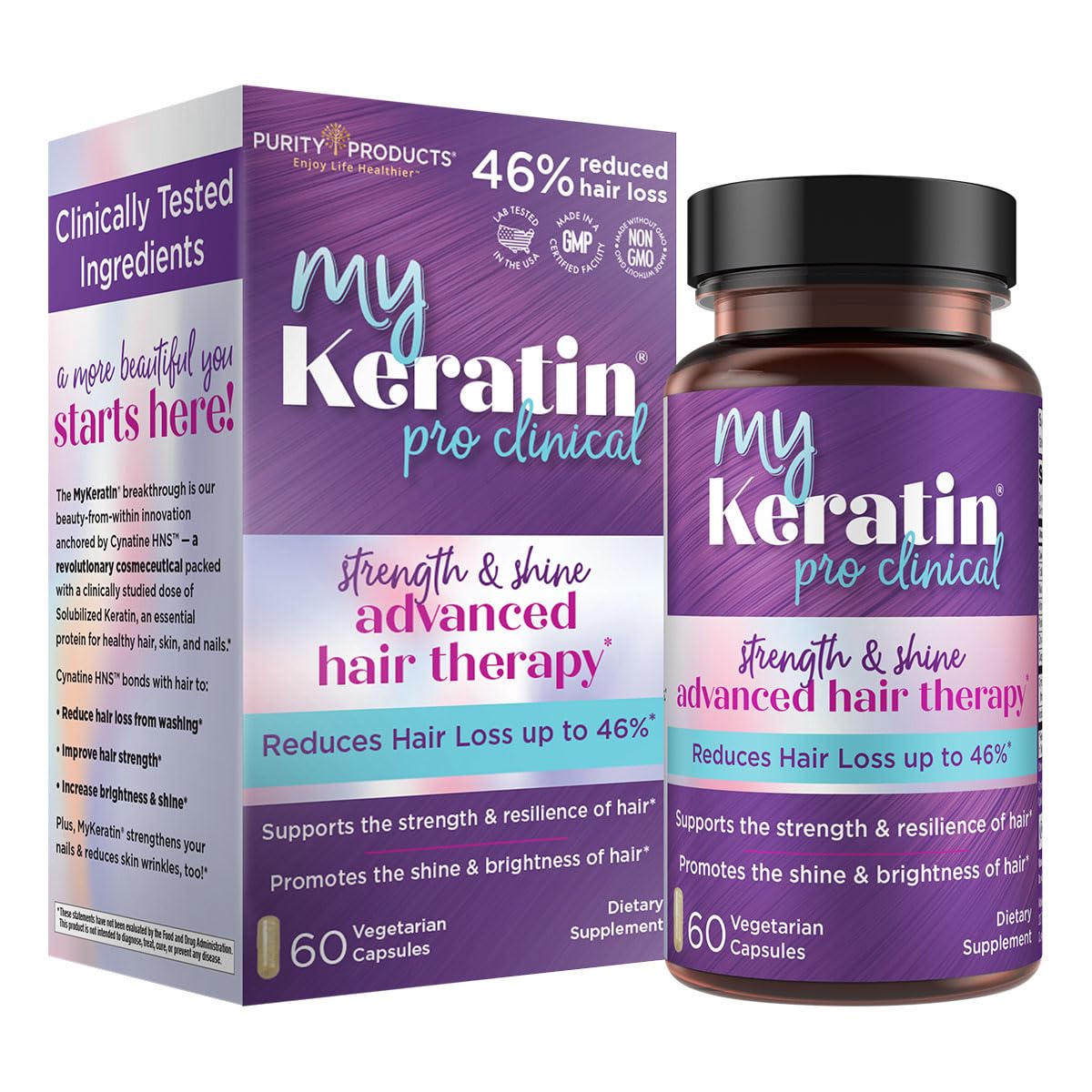 MyKeratin ProClinical – Bouteille pratique pour une utilisation quotidienne et soin capillaire.