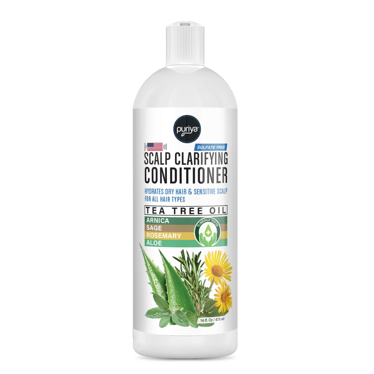 Puriya Conditionneur arbre à thé – hydratation en profondeur du cuir chevelu.