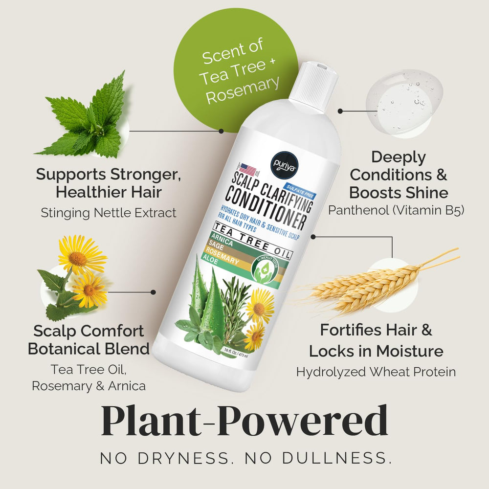 Puriya Conditionneur usage quotidien – sans sulfates pour tous types de cheveux.