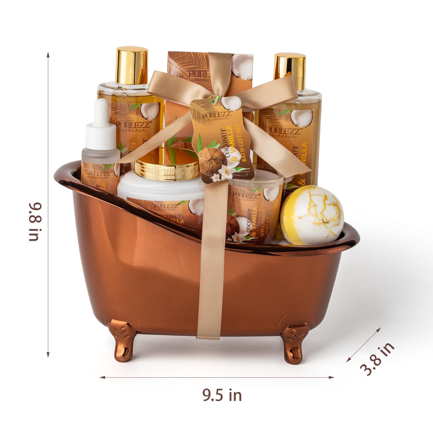 Purlezz ensemble cadeau spa: emballage décoratif prêt à offrir.