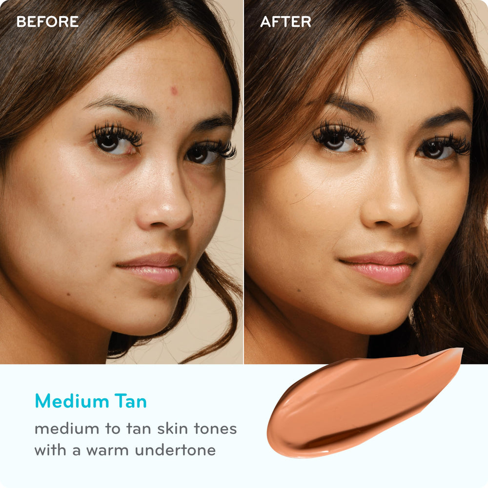 Fini mat-lumineux de la BB crème Purlisse pour un teint équilibré.