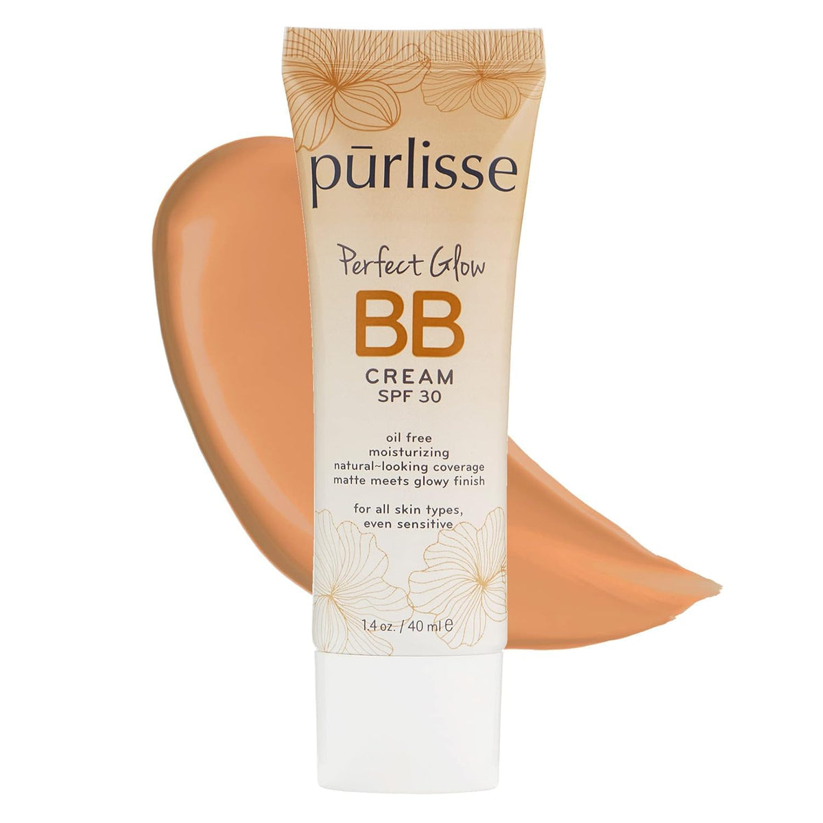Purlisse Perfect Glow BB Crème SPF30 – fini mat-lumineux pour teint naturel et homogène.