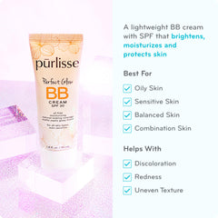 Texture matte puis lumineuse de la BB Crème pūrlisse sur la peau