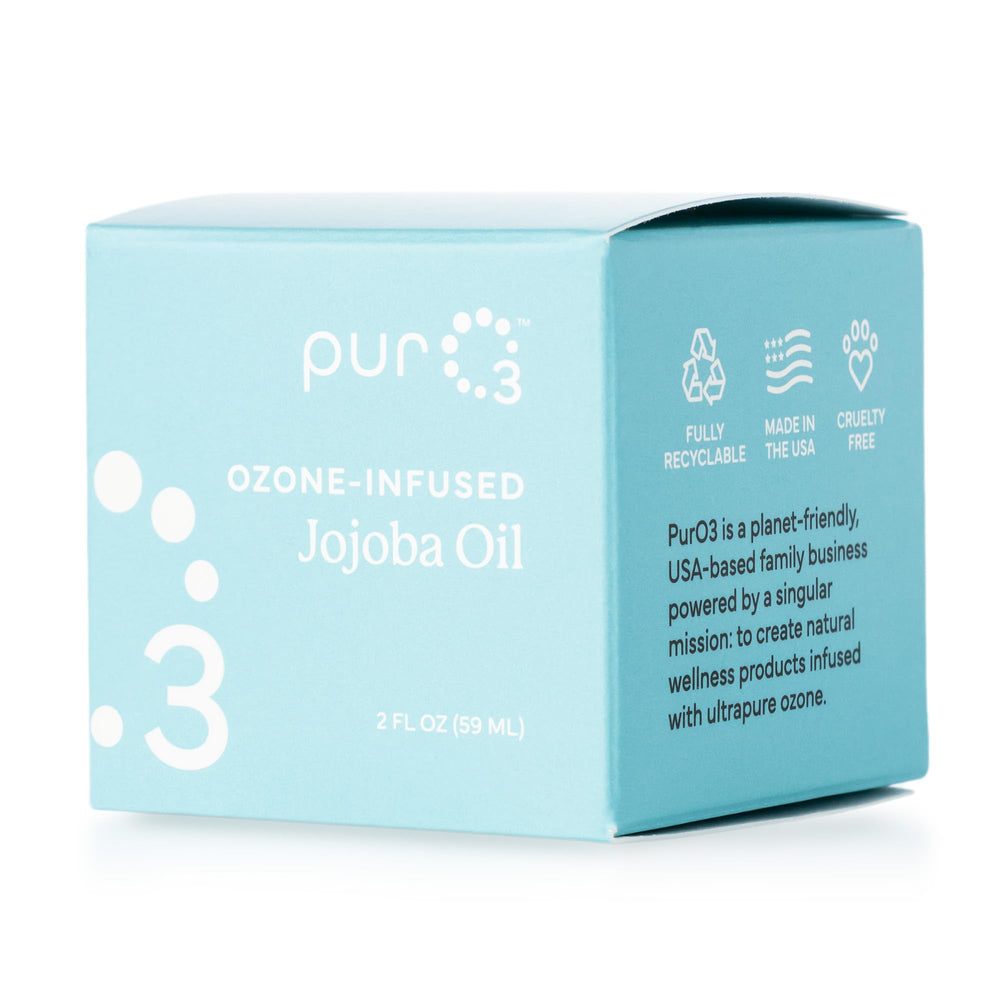 PurO3 creme jojoba ozonnee en pot, soin visage doux et nourrissant.