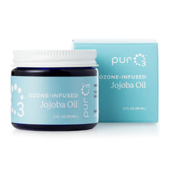 PurO3 creme visage jojoba ozonnee en pot, hydratation quotidienne.