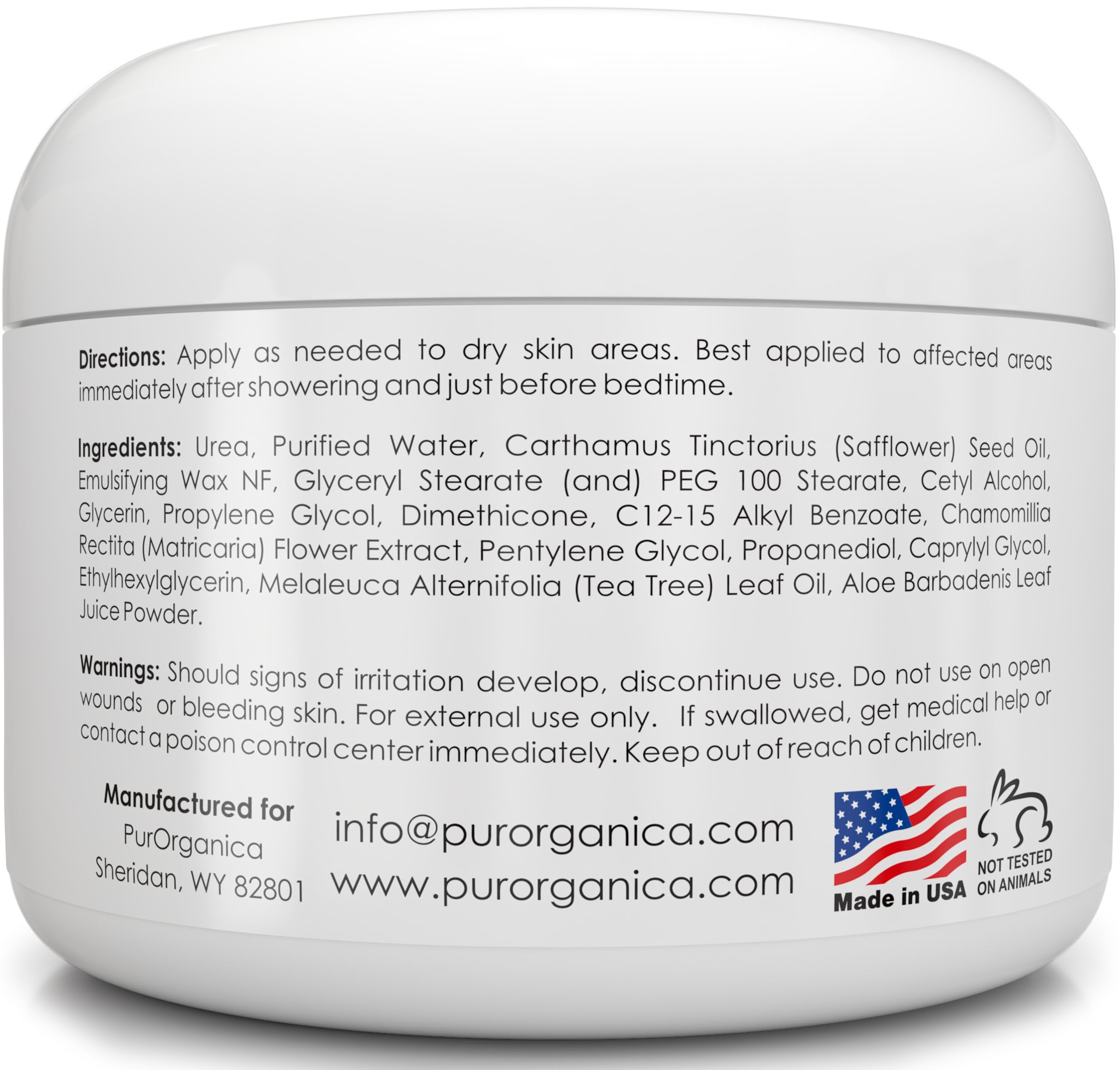 PurOrganica Crème Pied Urea 40% : usage quotidien pour talons et callosités
