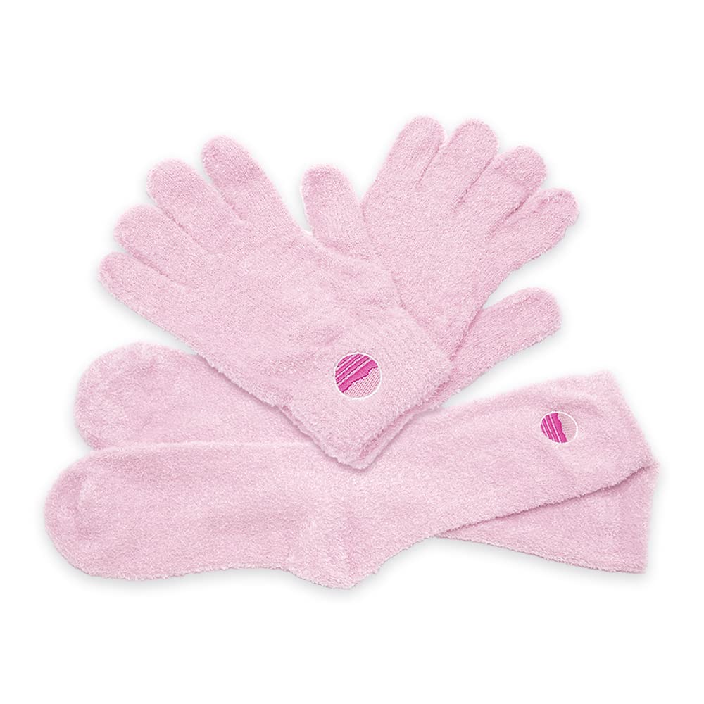 Gants hydratants roses PURPLE CANYON pour soin des mains