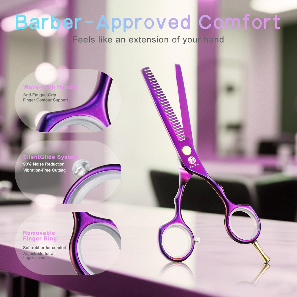 Outil barbier professionnel Purple Dragon, performances constantes en usage quotidien.