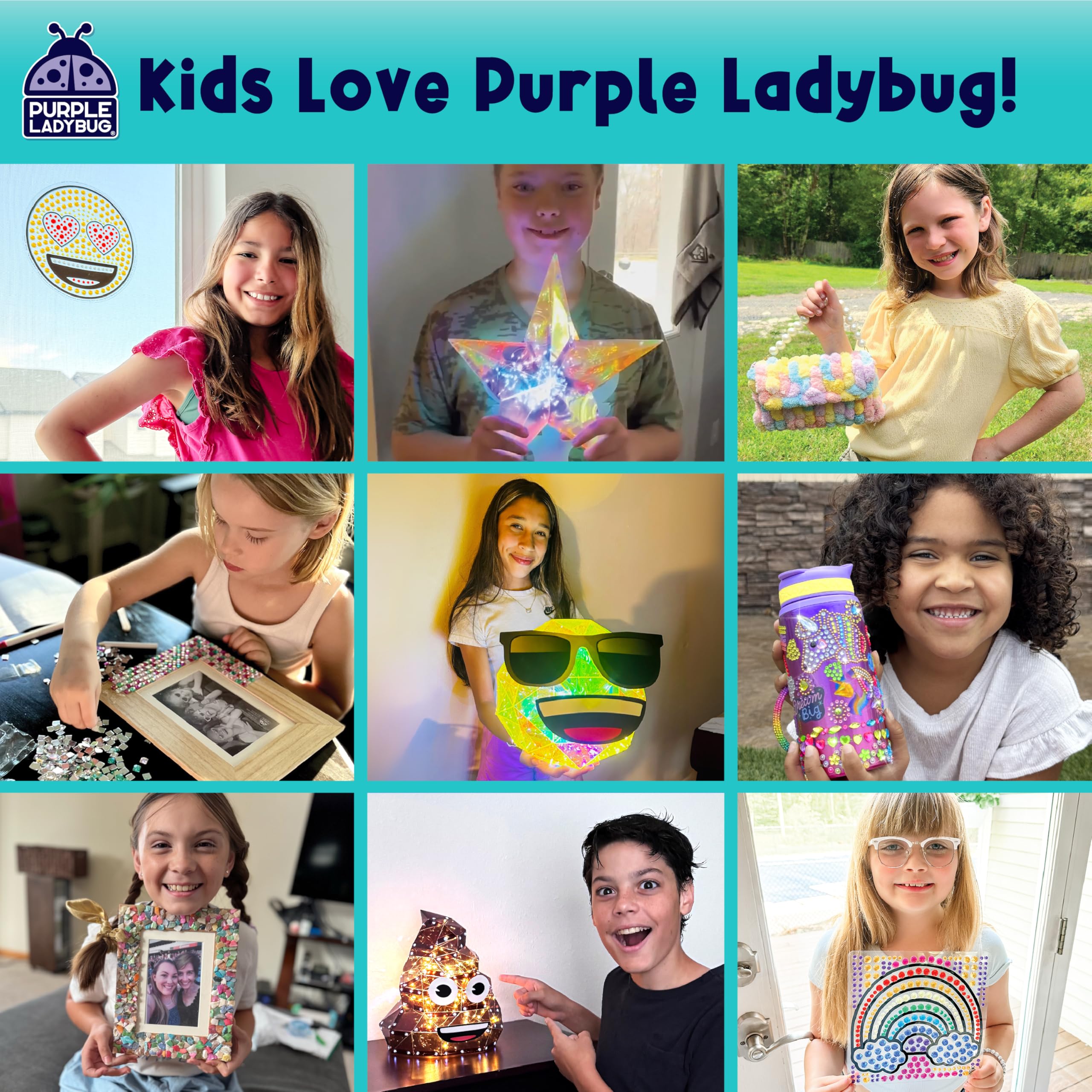 PURPLE LADYBUG emballage cadeau idéal pour Noël et anniversaires.