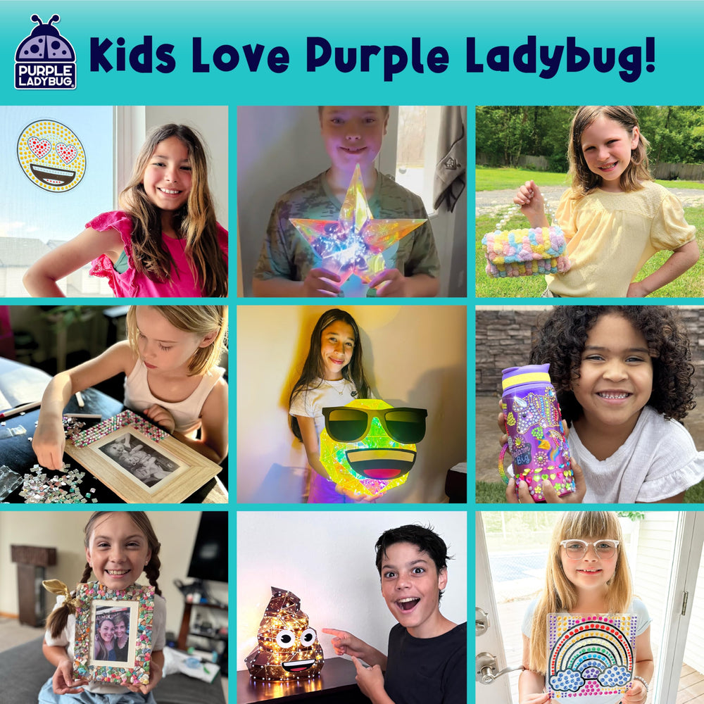 PURPLE LADYBUG emballage cadeau idéal pour Noël et anniversaires.