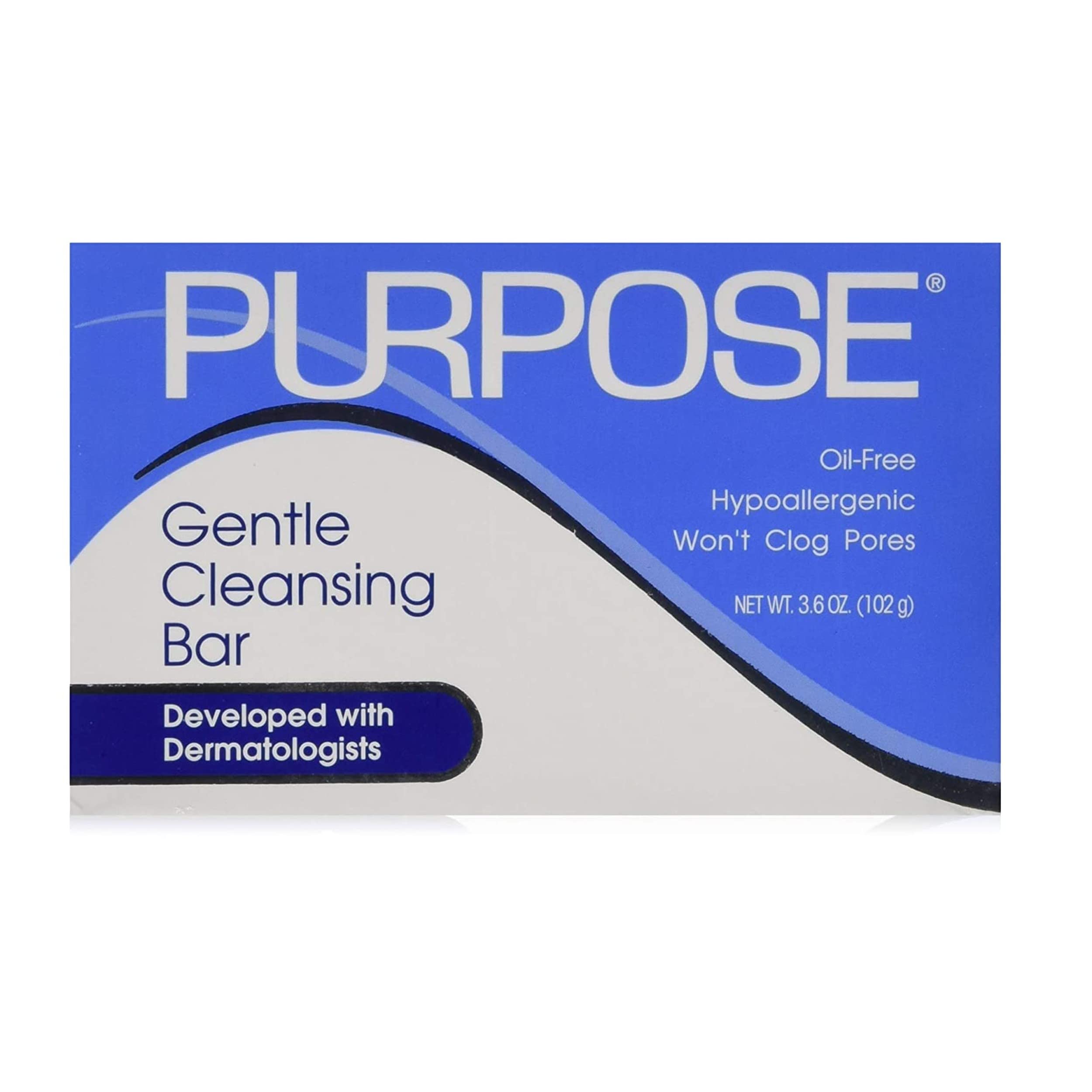 Purpose barre nettoyante douce, emballage clair pour routine quotidienne