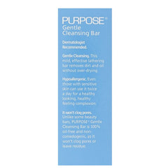 Purpose barre nettoyante douce, texture crèmeuse, sensation fraîche
