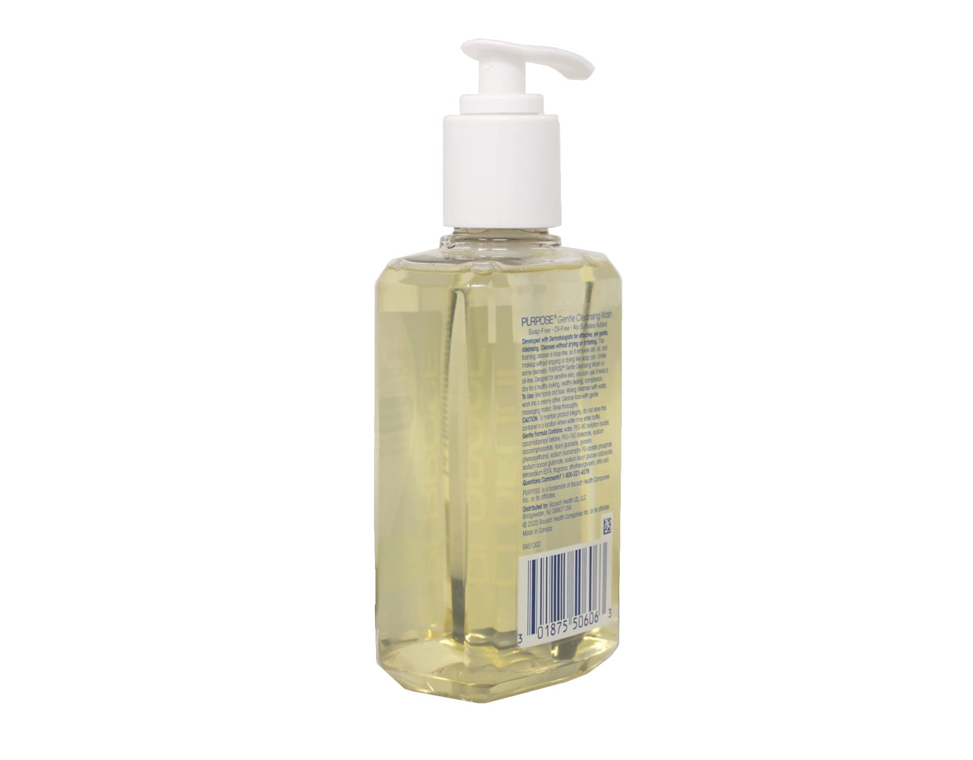 Purpose Gentle Cleansing Wash – formule sans sulfates, expérience de nettoyage plus douce.