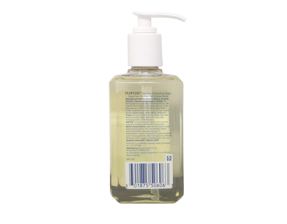 Purpose Gentle Cleansing Wash – adapté à la peau sensible, idéal matin et soir.