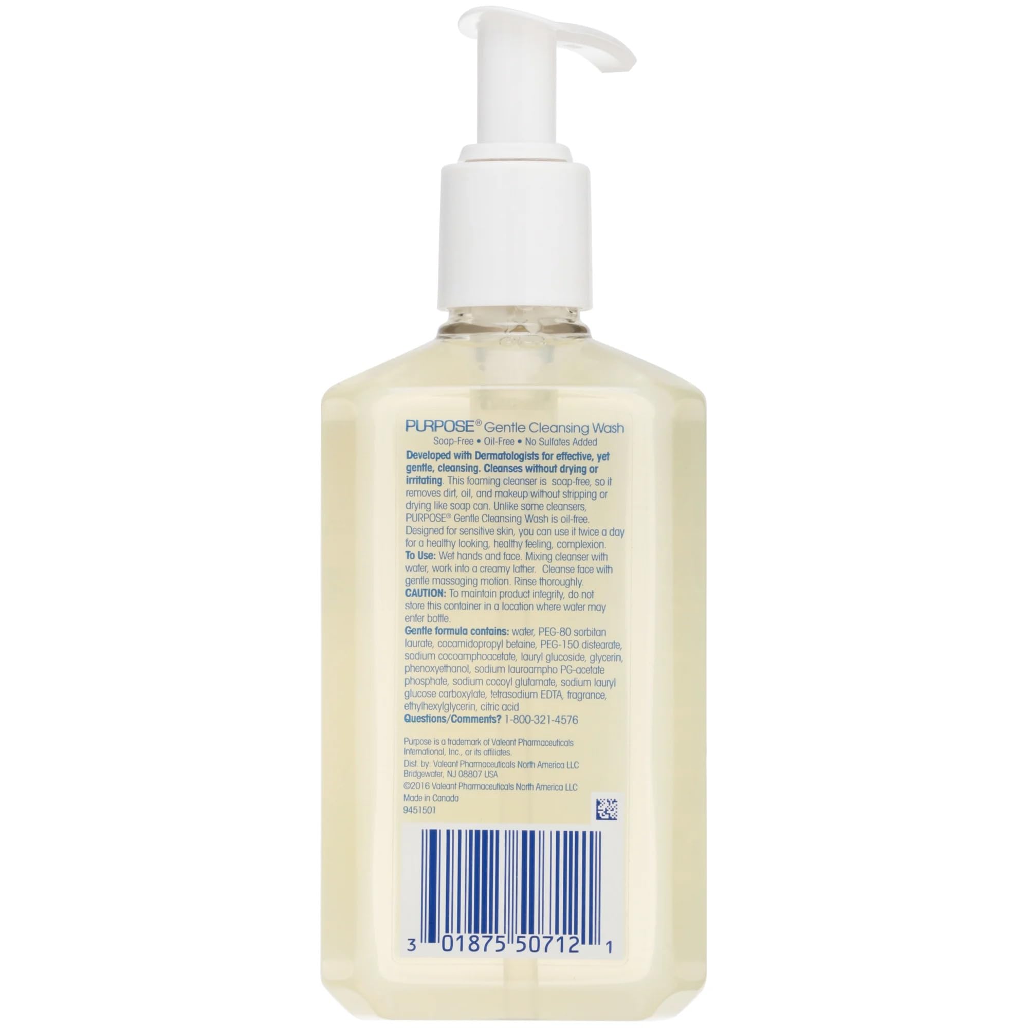 Pack quatre bouteilles Purpose Gentle Cleansing Wash pour une routine durable.