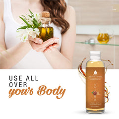 Pursonic huile jojoba dorée – soin cheveux pour nourrir et revitaliser les longueurs.