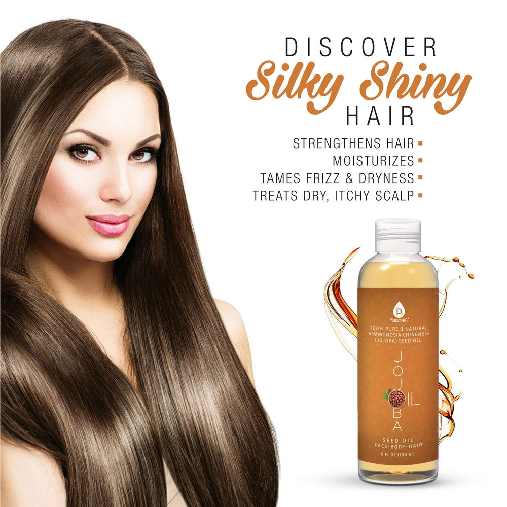 Pursonic huile jojoba dorée – soin des ongles pour nourrir et fortifier les cuticules.