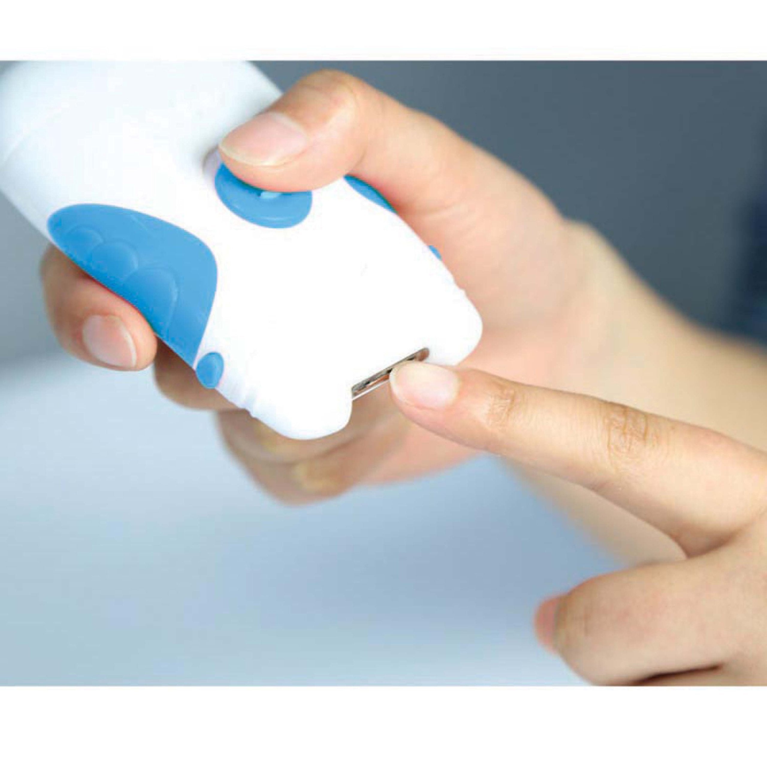Pursonic NC1 brosse de nettoyage pour ongles bleu, nettoyage rapide et hygiénique.