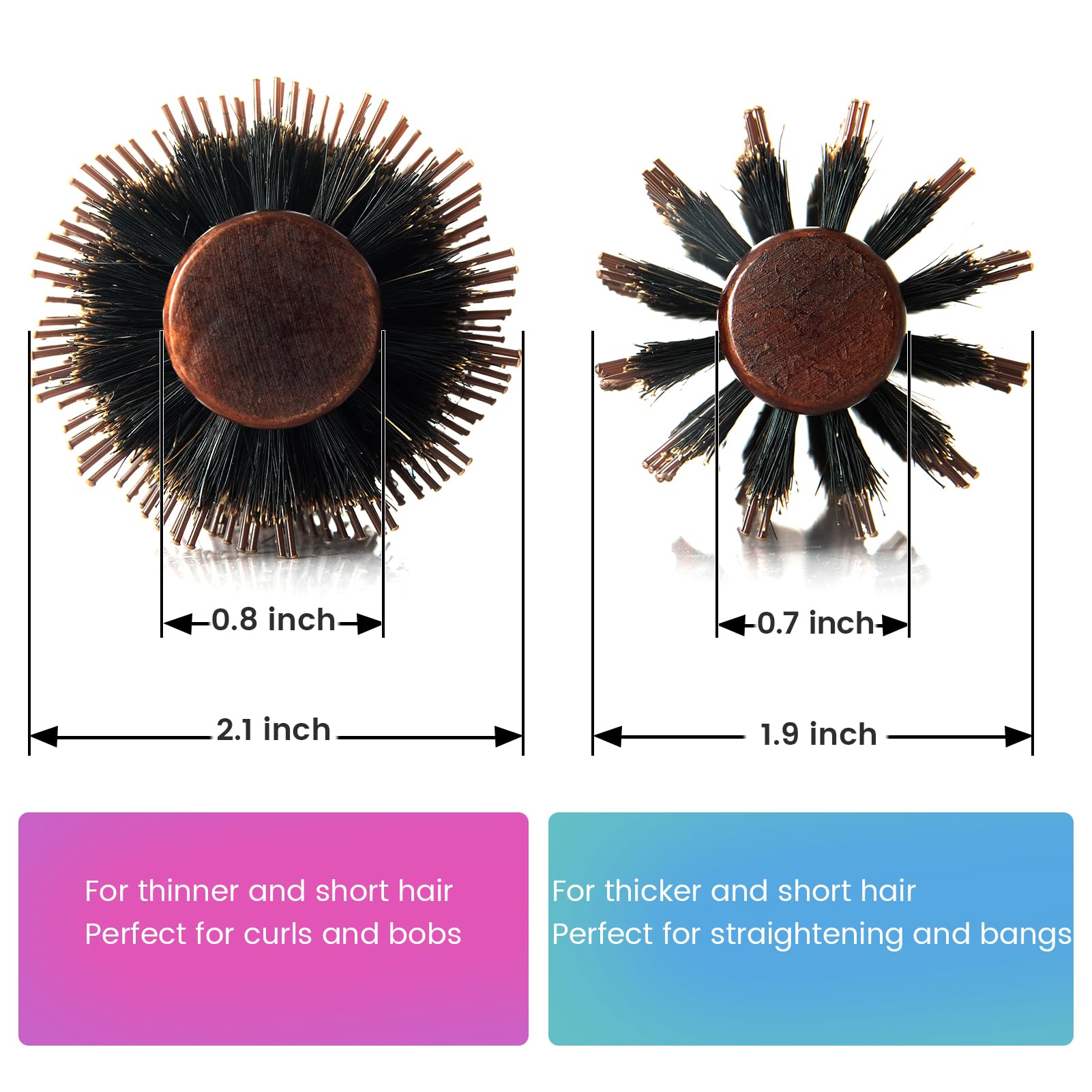 Détail du manche en bois et du design ergonomique de la brosse Puto.