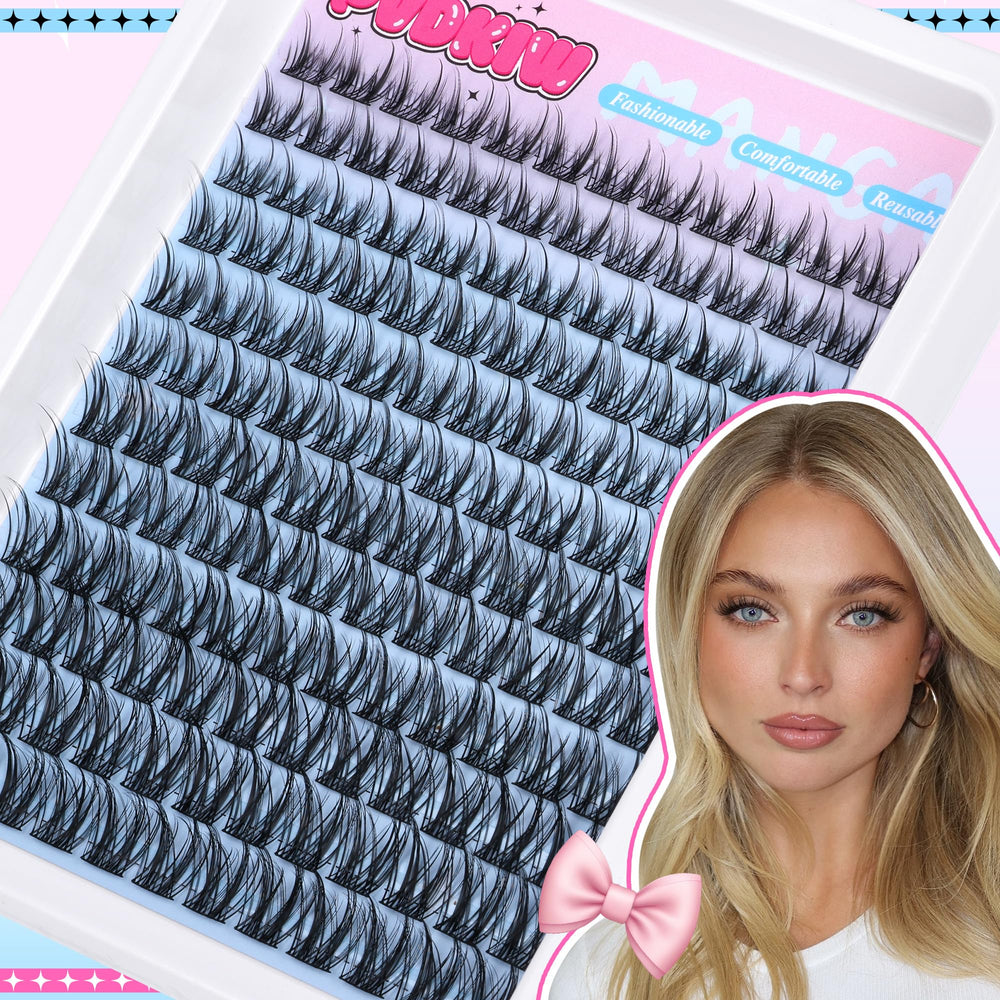 PVDKIW cils clusters 144pièces kit polyvalent pour plusieurs looks