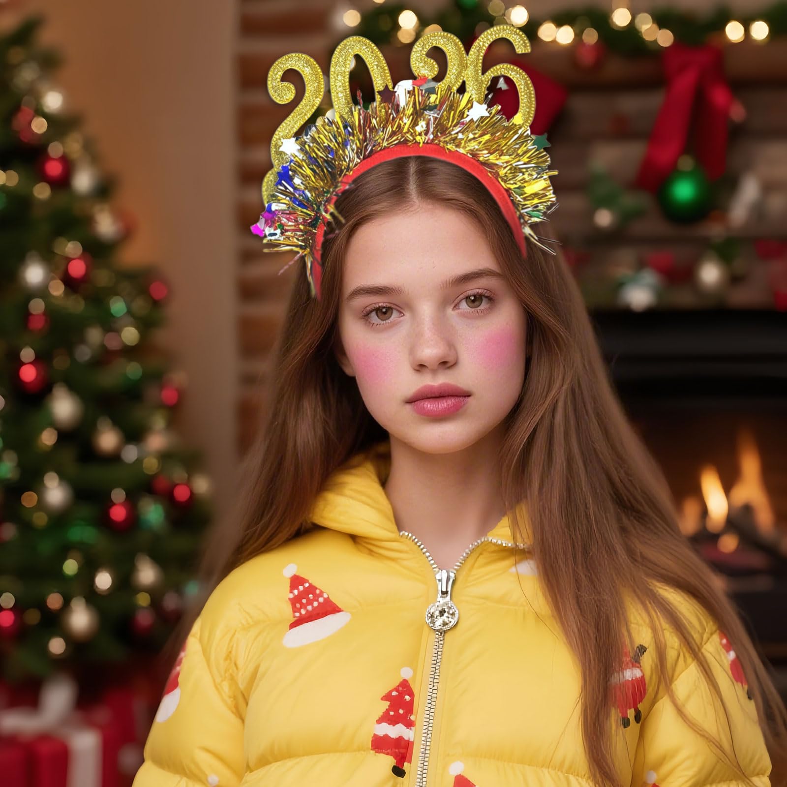 Pvoiue bandeau porté crée une ambiance festive et joyeuse
