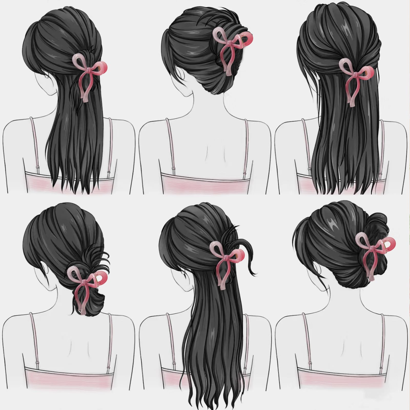 Barrettes PWEOUKE ideales pour mariage et fetes, complètent votre tenue.
