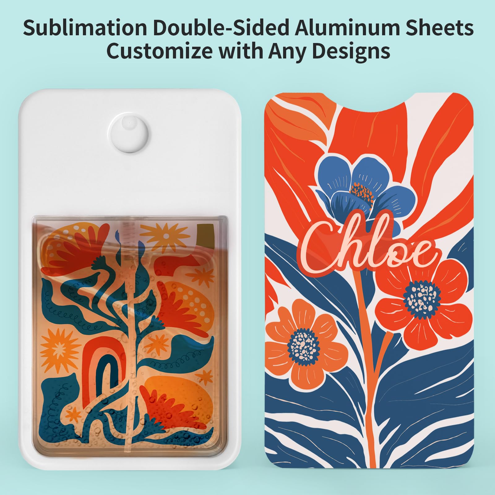 PYD Life: feuilles aluminium sublimation double-face, huit pièces incluses.
