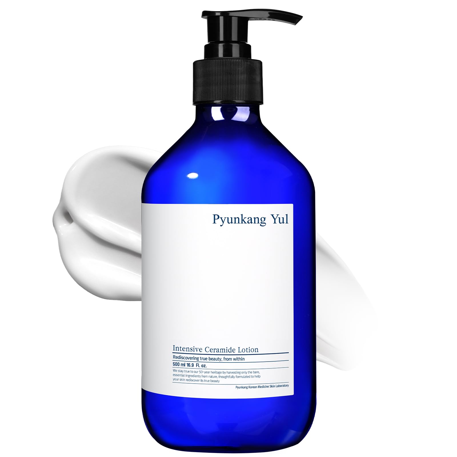 Pyunkang Yul Intensive Ceramide Lotion: bouteille sans parfum, hydratation en profondeur.