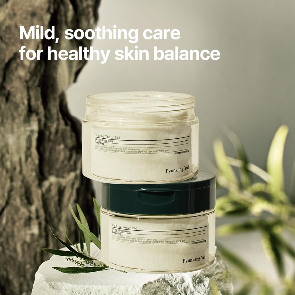 Pad exfoliant doux Pyunkang Yul PKY, élimine les résidus et cellules mortes.