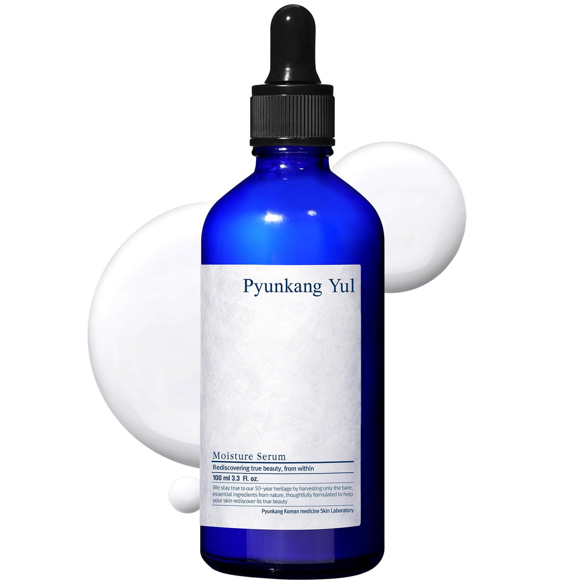 Sérum Pyunkang Yul hydratant visage, flacon pompe pour une hydratation durable.