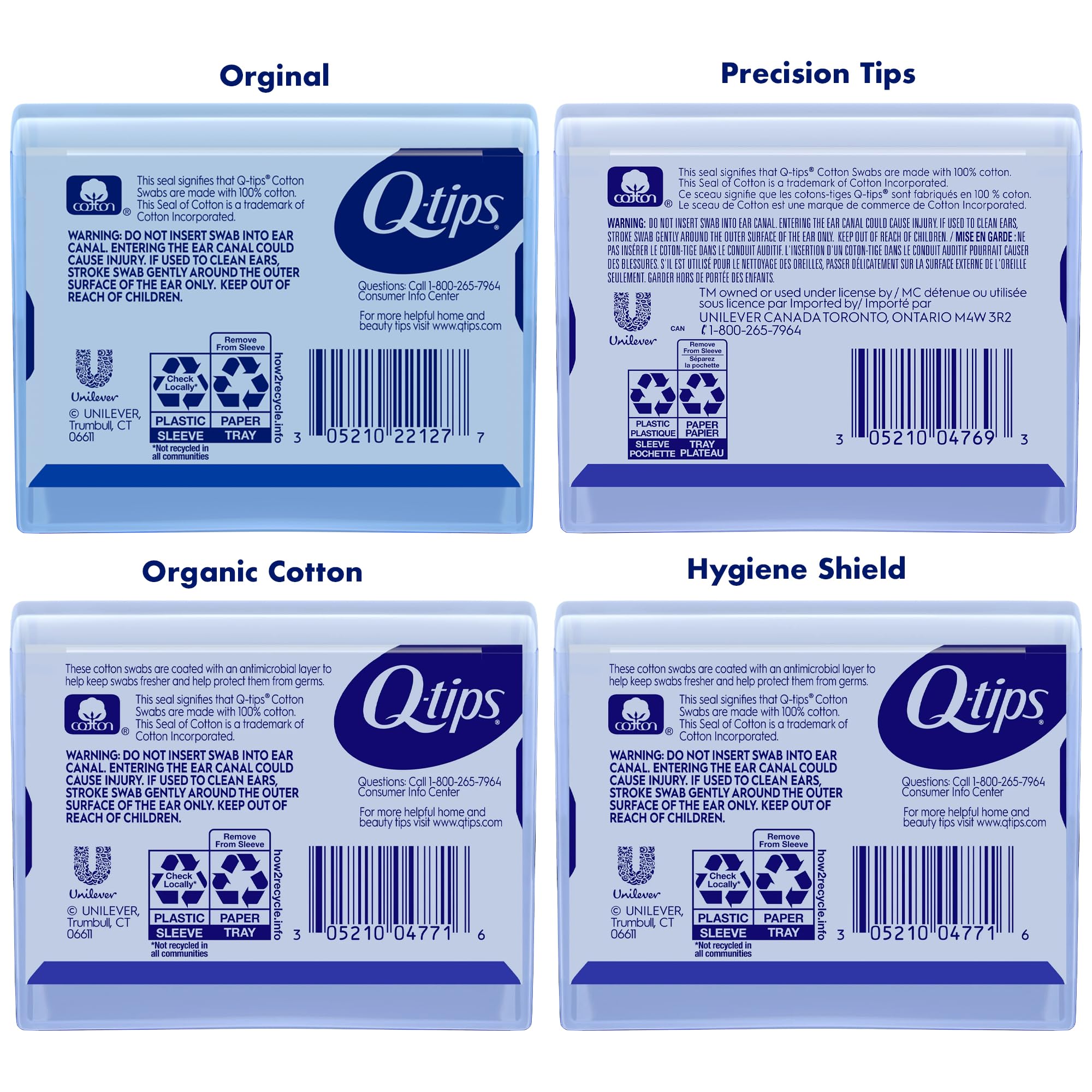 Q-tips Bio: coton biologique pour soins délicats quotidiens.