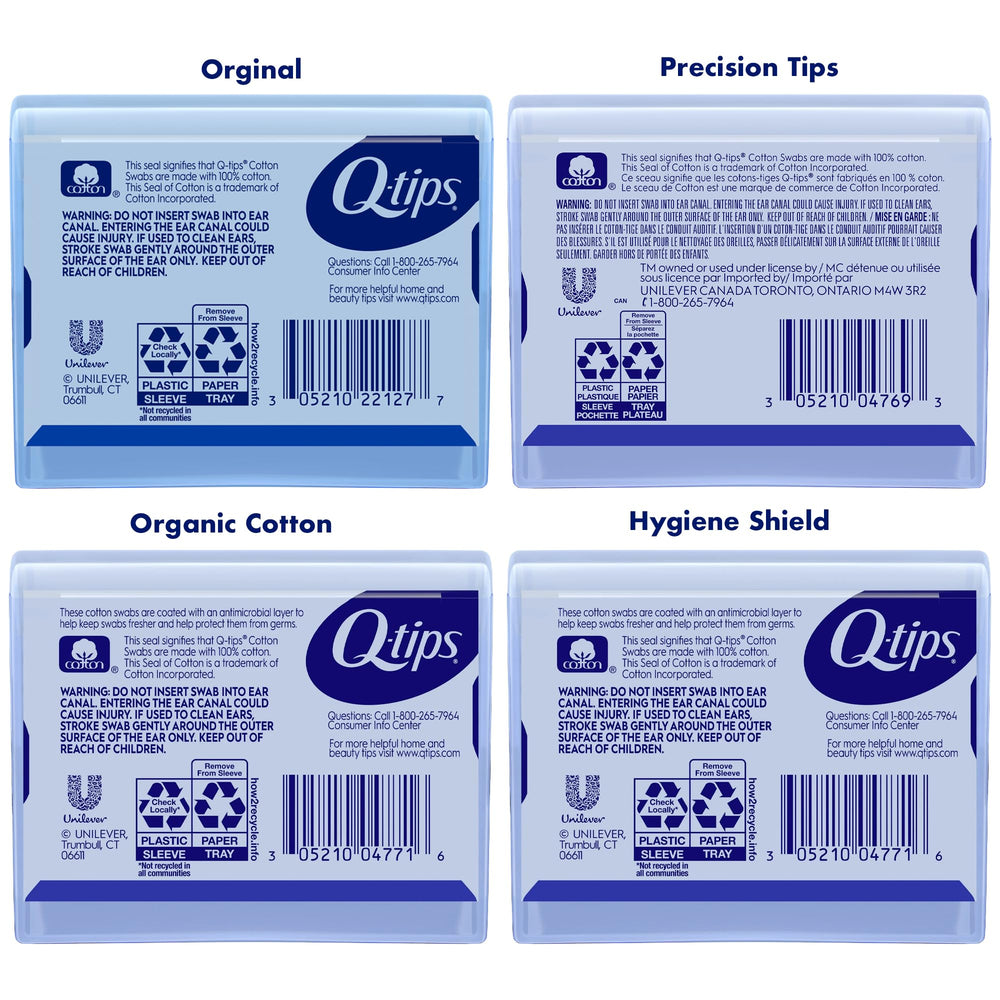 Q-tips Bio: coton biologique pour soins délicats quotidiens.