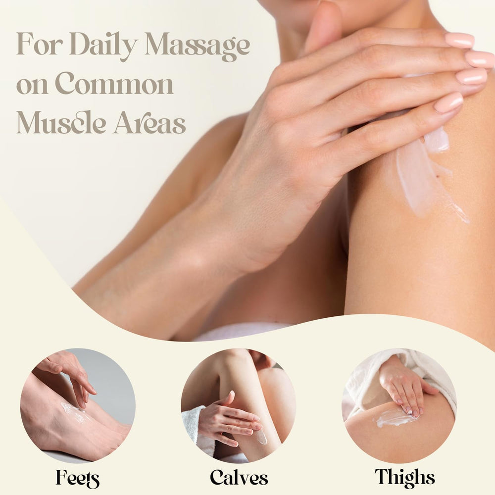 QAH Magnesium Cream night routine image; lavender aroma.