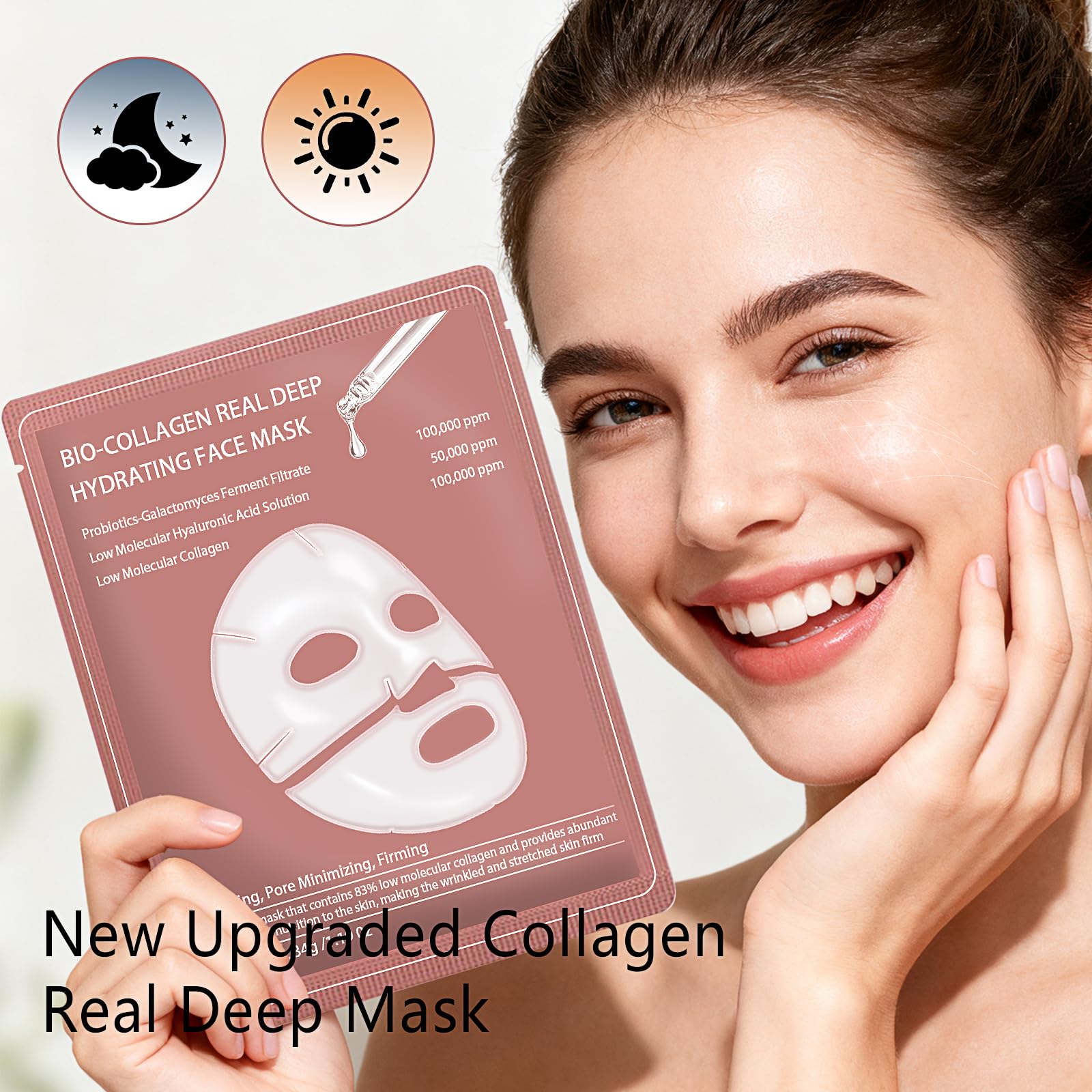 Qawnfy emballage-ensemble-5-masques: emballage pratique pour l’usage quotidien.
