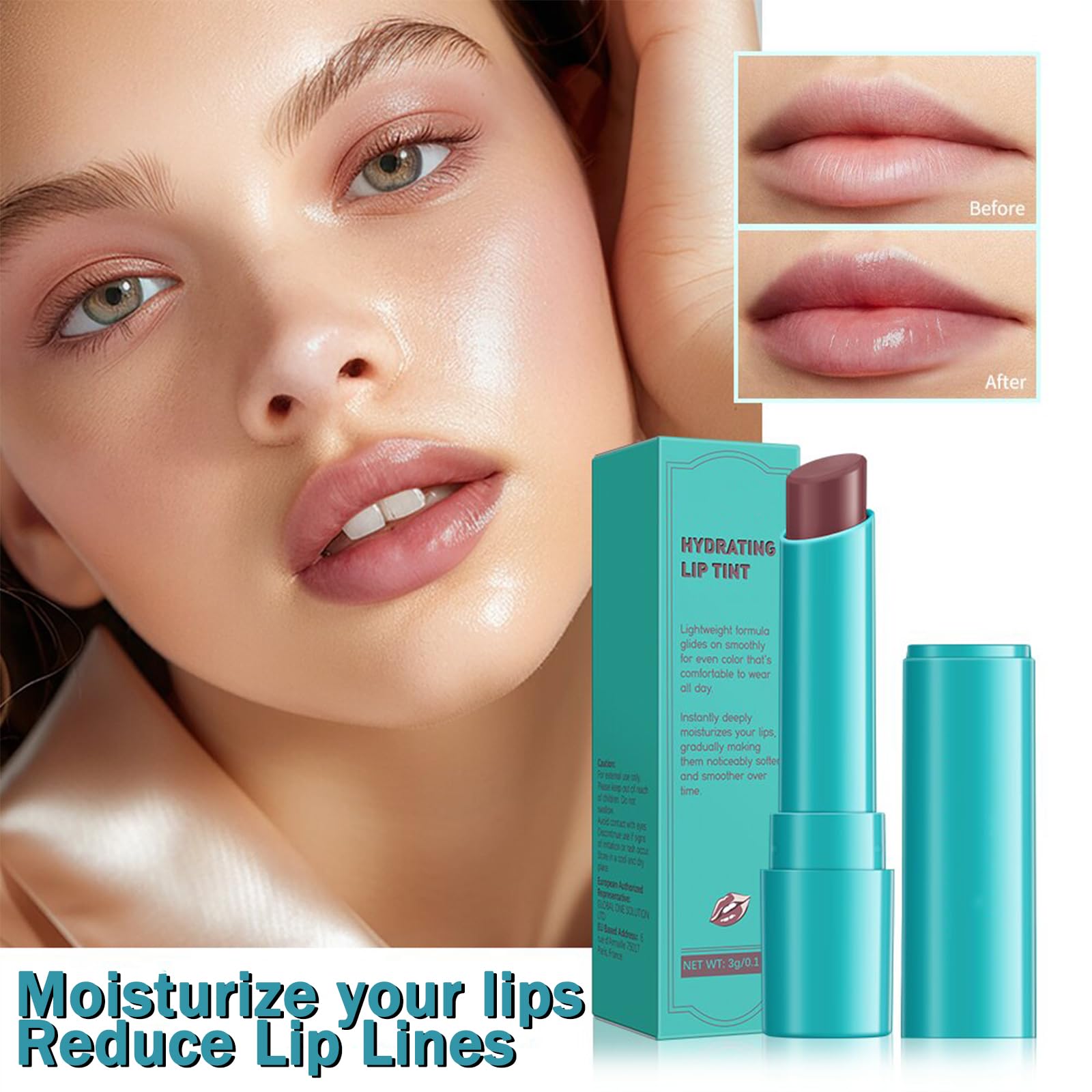 Qawnfy Lip Tint Hydratant – résistance à l'eau et couleur durable
