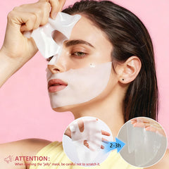 Qawnfy masque-hydrogel-bio-collagen-apaisant: soin doux pour toutes peaux.